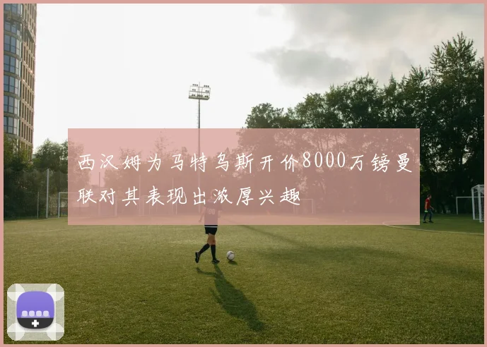 西汉姆为马特乌斯开价8000万镑曼联对其表现出浓厚兴趣